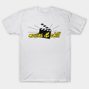 Movies & Chill White T-Shirt